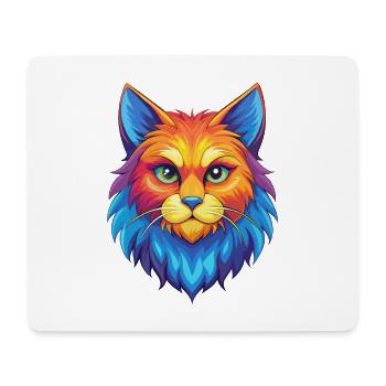 Chat Ragamuffin Race Dessin animé Kawaii Animal de compagnie - Tapis de souris (format paysage) - blanc - Devant