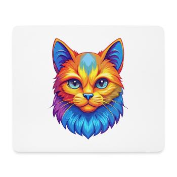 Hantilly Tiffany Katzenrasse Cartoon Kawaii Tier P - Mousepad (Querformat) - Weiß - Vorne