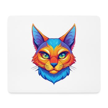 Aegean Cat Breed Cartoon Kawaii Animal Pet - Mouse Pad (horizontal) - white - Front