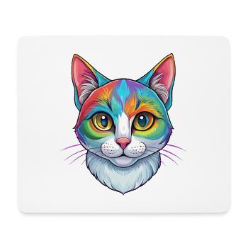 Brasilianisch Kurzhaar Katzenrasse Karikatur Kawaii Anima - Mousepad (Querformat) - Weiß - Vorne