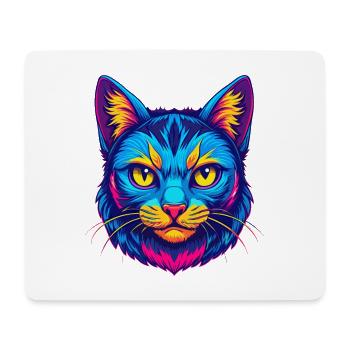 American Polydactyl Cat Breed Cartoon Kawaii Anima - Mouse Pad (horizontal) - white - Front