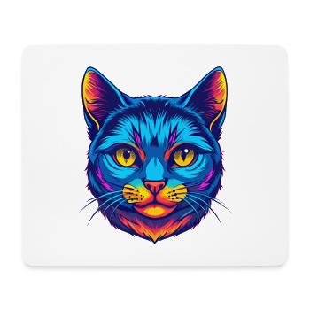 European Shorthair Cat Breed Cartoon Kawaii Animal - Mouse Pad (horizontal) - white - Front