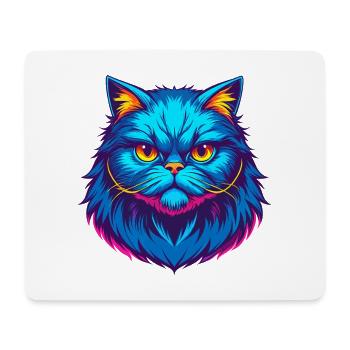 Chat Persan Race Dessin Animé Kawaii Animal Pet - Tapis de souris (format paysage) - blanc - Devant