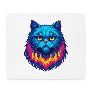 Weiße Langhaar Perserkatze Rasse Cartoon Kawaii Eine - Mousepad (Querformat) - Weiß - Vorne