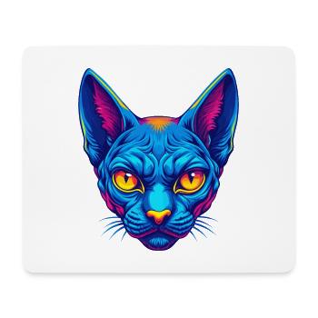 German Rex Cat Breed Cartoon Kawaii Animal Pet - Mouse Pad (horizontal) - white - Front