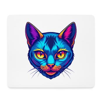 Burmilla Chat Race Dessin animé Kawaii Animal Pet - Tapis de souris (format paysage) - blanc - Devant