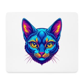 Arabe Mau Chat Race Dessin Animé Kawaii Animal Pet - Tapis de souris (format paysage) - blanc - Devant