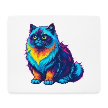 Himalayan Cat Breed Cartoon Kawaii Animal Pet - Mouse Pad (horizontal) - white - Front