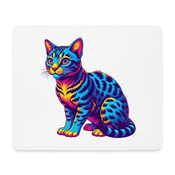 Ocicat Chat Race Dessin Animé Kawaii Animal Pet - Tapis de souris (format paysage) - blanc - Devant