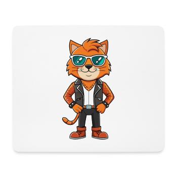 Highlander Funny Cartoon Kawaii Veste Lunettes de soleil - Tapis de souris (format paysage) - blanc - Devant
