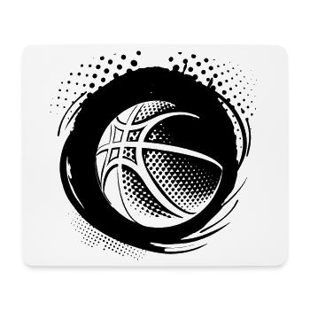 Basketball Ball Drawing - Mouse Pad (horizontal) - white - Front