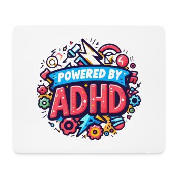ADHS - Mousepad (Querformat) - Weiß - Vorne