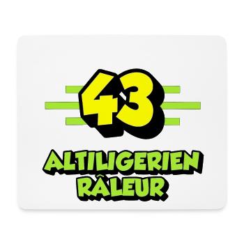 Altiligérien râleur - Tapis de souris (format paysage) - blanc - Devant