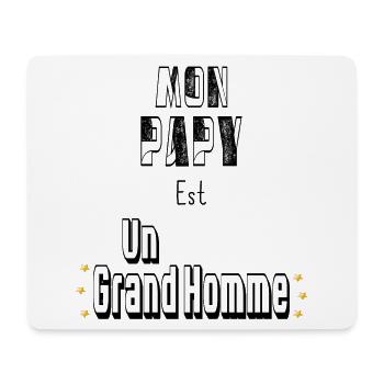 Mon Papy Est Un Grand Homme - Tapis de souris (format paysage) - blanc - Devant