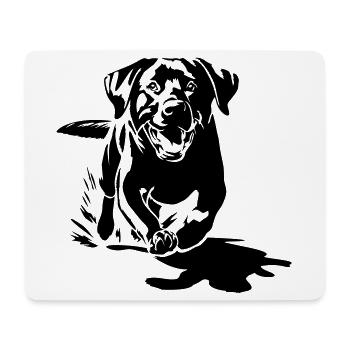 Labrador - Mousepad (Querformat) - Weiß - Vorne