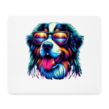 Bouvier bernois - Tapis de souris (format paysage) - blanc - Devant