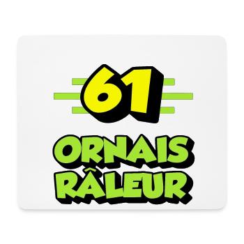 Ornais râleur - Tapis de souris (format paysage) - blanc - Devant
