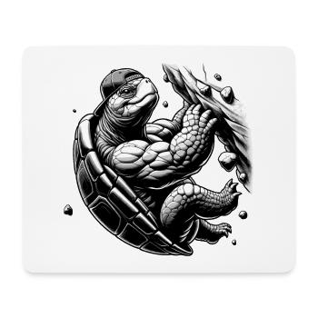 Bouldern Schildkröte Klettern Geschenk - Mousepad (Querformat) - Weiß - Vorne