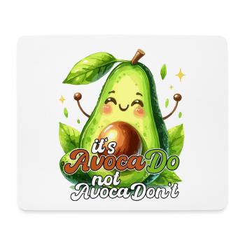 Happy Avocado son design AvocaDo - Tapis de souris (format paysage) - blanc - Devant