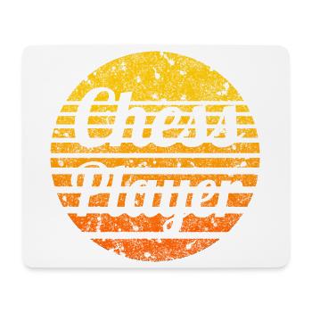 Schach im Sonnenuntergang - Mousepad (Querformat) - Weiß - Vorne