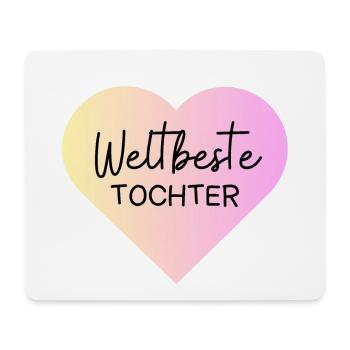 Weltallerbeste Tochter - Mousepad (Querformat) - Weiß - Vorne