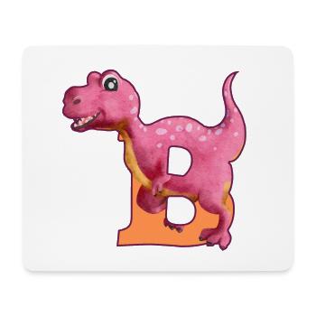 B - DINOSAURIER, Personalisierbar - Mousepad (Querformat) - Weiß - Vorne