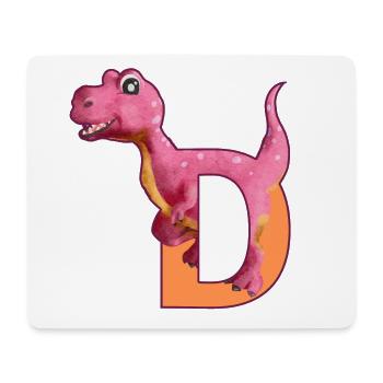 D - DINOSAURIER, Personalisierbar - Mousepad (Querformat) - Weiß - Vorne