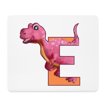 E - DINOSAURIER, Personalisierbar - Mousepad (Querformat) - Weiß - Vorne