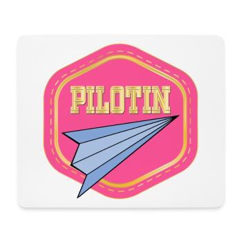 LUFTFAHRT PILOTIN - PAPIERFLIEGER - Mousepad (Querformat) - Weiß - Vorne