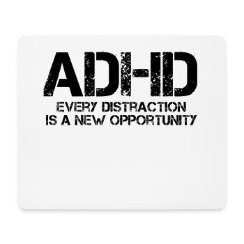 ADHS - Mousepad (Querformat) - Weiß - Vorne