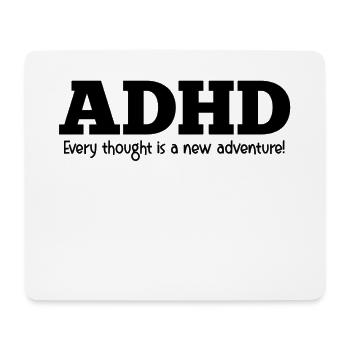 ADHS - Mousepad (Querformat) - Weiß - Vorne