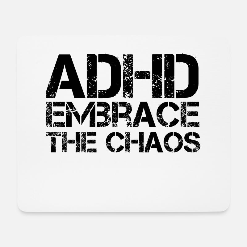 ADHD - Mouse Pad (horizontal) - white