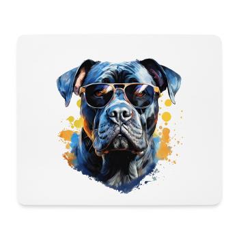 Cane Corso with sunglasses - Mouse Pad (horizontal) - white - Front
