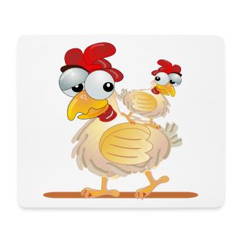CHICKENS COSTUMES COUPLES - Mouse Pad (horizontal) - white - Front