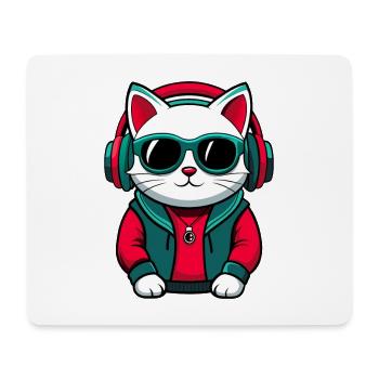 Amerikanisch Kurzhaar Katze Rasse Cartoon Kawaii Tier - Mousepad (Querformat) - Weiß - Vorne