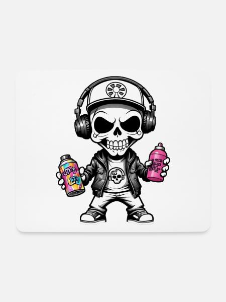 Graffiti Sprayer - Mousepad (Querformat) - Weiß