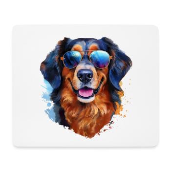 Hovawart with sunglasses - Mouse Pad (horizontal) - white - Front