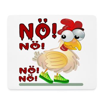 NÖ NEIN SAGEN - HÜHNER HÜHNERSTALL - Mousepad (Querformat) - Weiß - Vorne