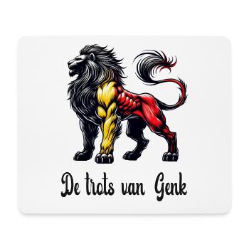 Genk Löwen Flaggen Design - Mousepad (Querformat) - Weiß - Vorne