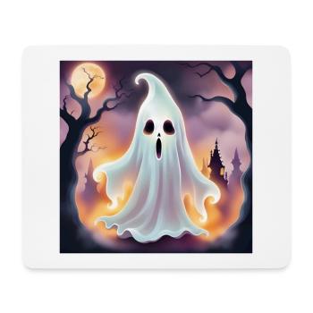 Ghost, Halloween, Scare - Mouse Pad (horizontal) - white - Front