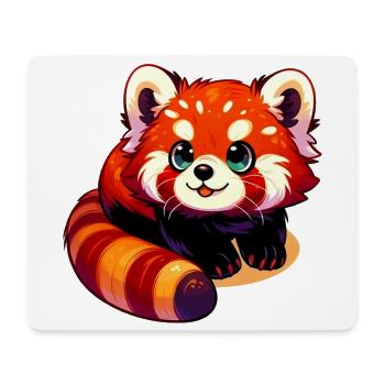 Petit panda - Tapis de souris (format paysage) - blanc - Devant