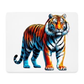Tigre - Tapis de souris (format paysage) - blanc - Devant