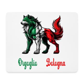 Der stolz von Bologna Italien Flagge - Mousepad (Querformat) - Weiß - Vorne