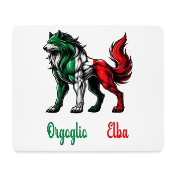 Der stolz von Elba Italien Flagge - Mousepad (Querformat) - Weiß - Vorne