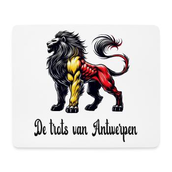 Antwerpen Löwen Flaggen Design - Mousepad (Querformat) - Weiß - Vorne
