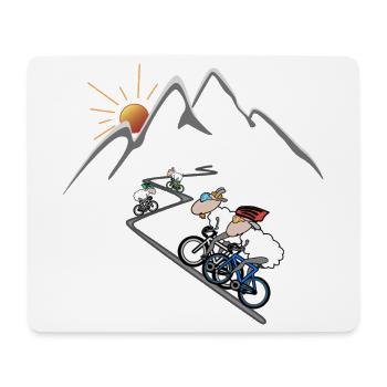 Cycling - Mouse Pad (horizontal) - white - Front