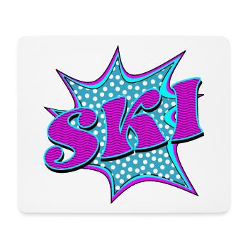 POPPART SKIING - SKIING SKIING - Mouse Pad (horizontal) - white - Front