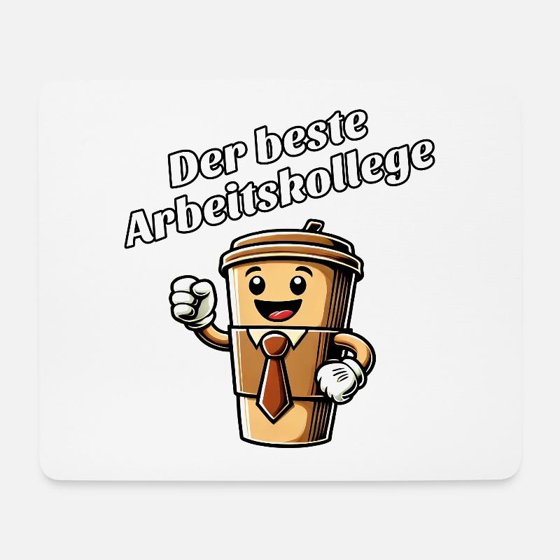 Bester Arbeitskollege - Mousepad (Querformat) - Weiß