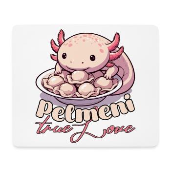 Axolotl Pelmeni True Love Gift - Mouse Pad (horizontal) - white - Front