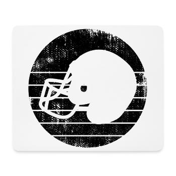 American Football Helmet - Mouse Pad (horizontal) - white - Front